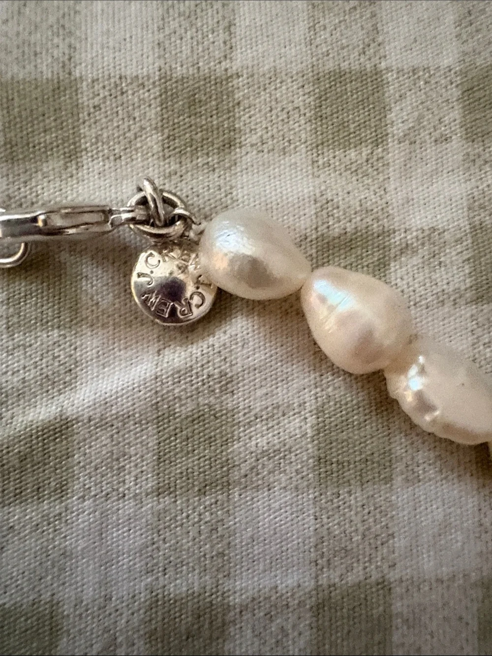 J. Crew Freshwater Pearl Necklace in Pearl White